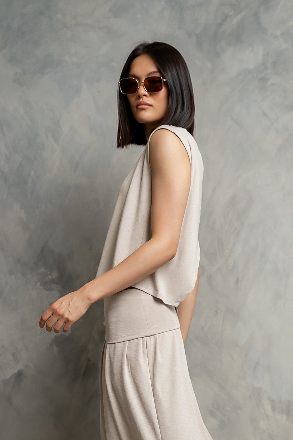 Britta Tank Top in Bone