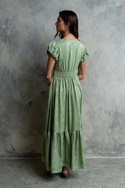 Eliza Maxi Dress in Green