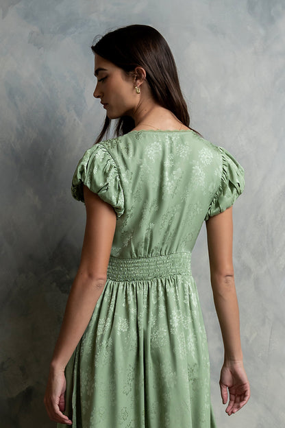 Eliza Maxi Dress in Green