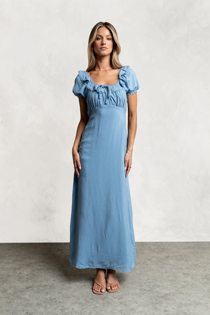 Annelise Maxi Dress in Slate Blue