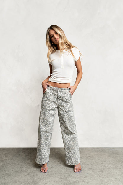 Halsey Leopard Jeans