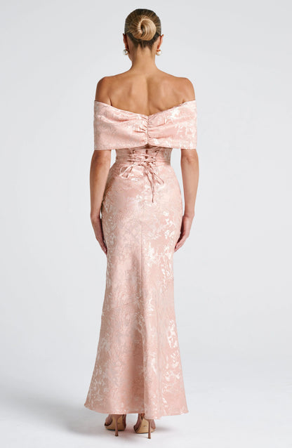 Emberly Maxi Dress - Soft Peach