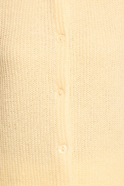 Miriam Short Sleeve Knit Top - Yellow