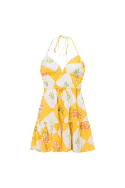 SAMPLE-Astyn Dress - Oceano Yellow