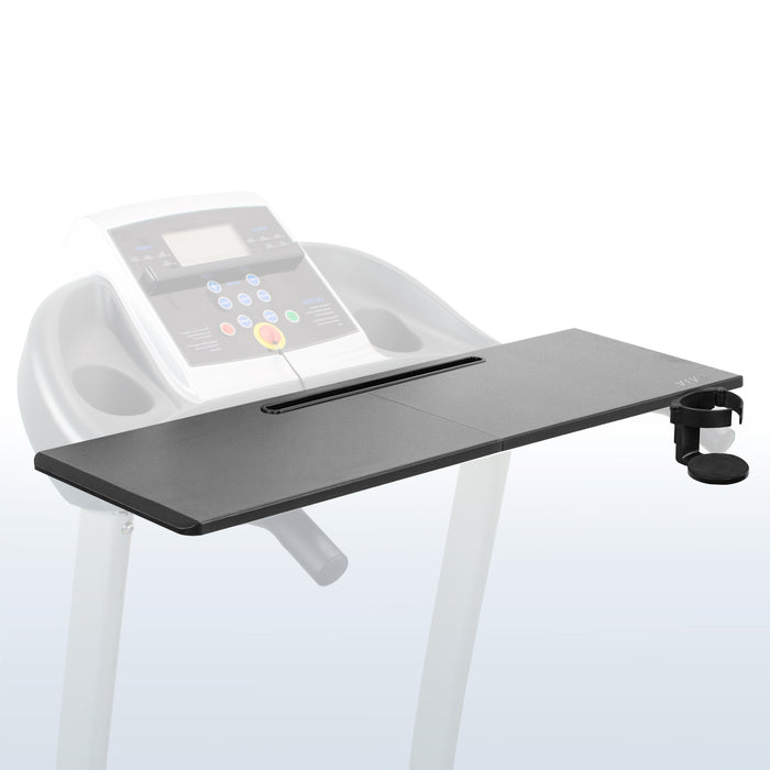 Universal Laptop Treadmill Desk Attachment with Cupholder and Tech Slot