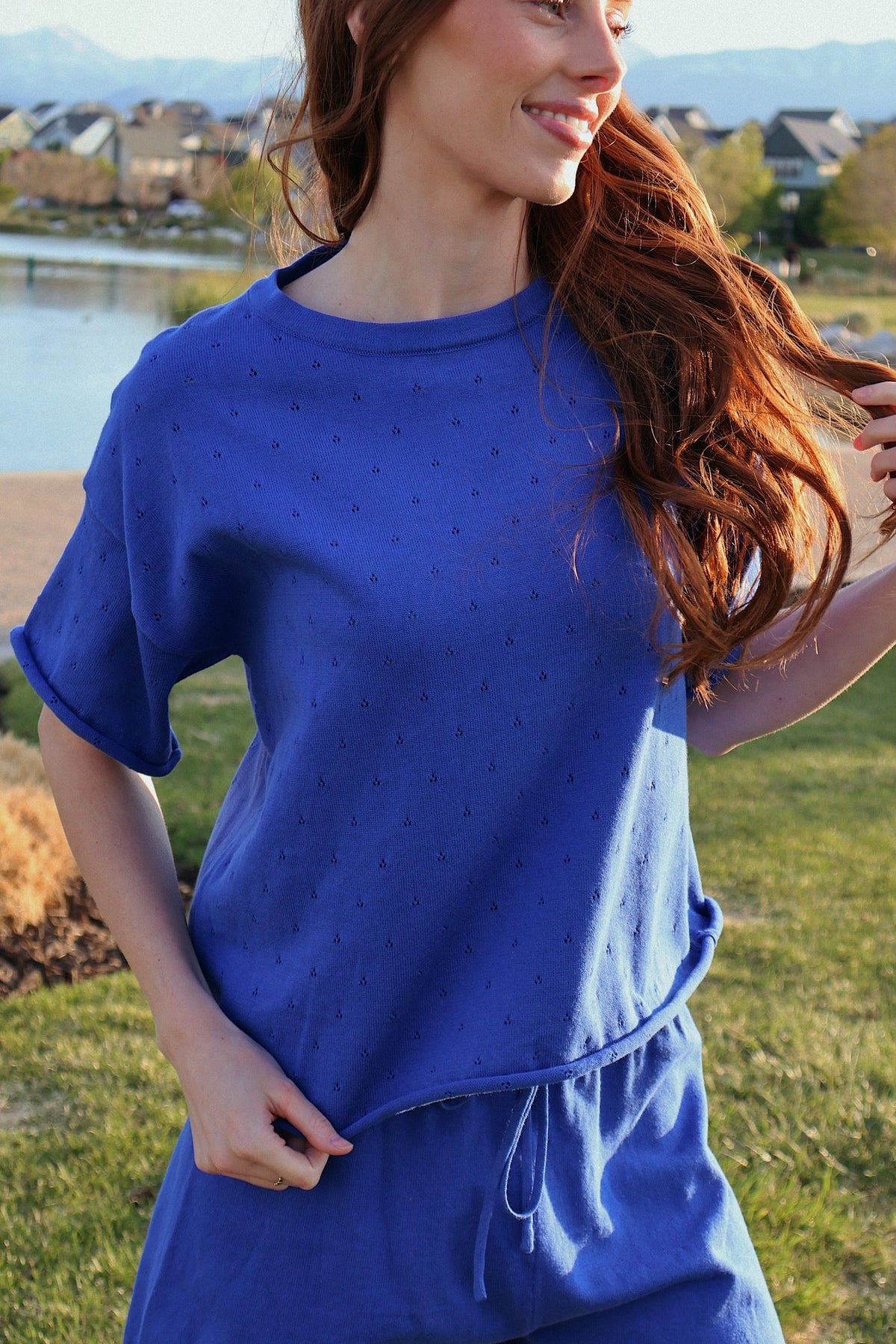 Andie Pointelle Knit Top