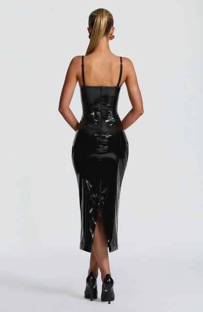 Amala Midi Dress - Black