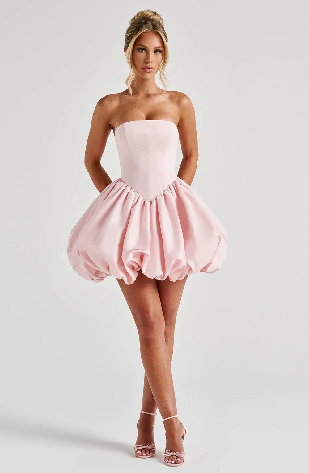 Lotus Mini Dress - Blush