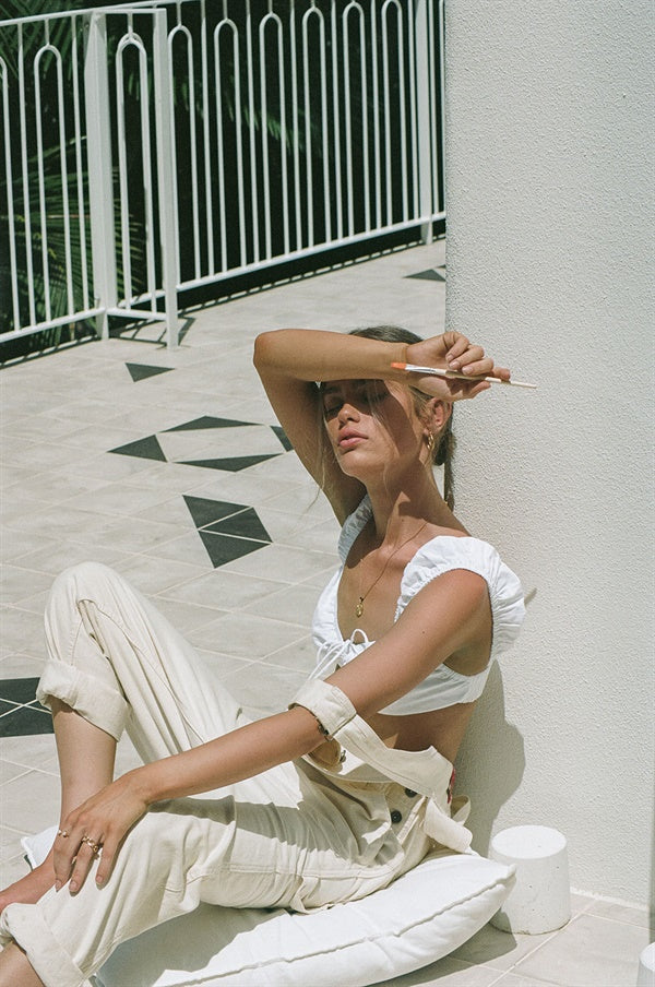 SAMPLE-Avelina Top - White