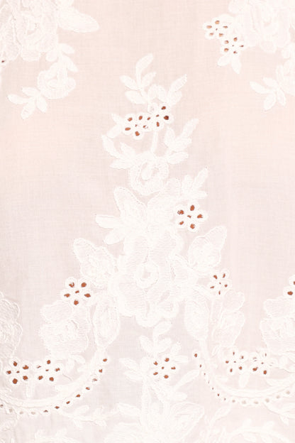 Tanis Embroidered Top - White
