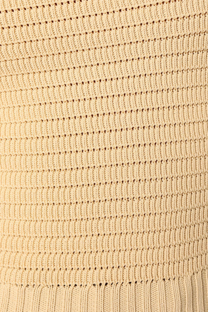 Zia Strapless Knit Top - Lemon