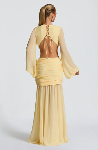 Andrina Maxi Dress - Lemon