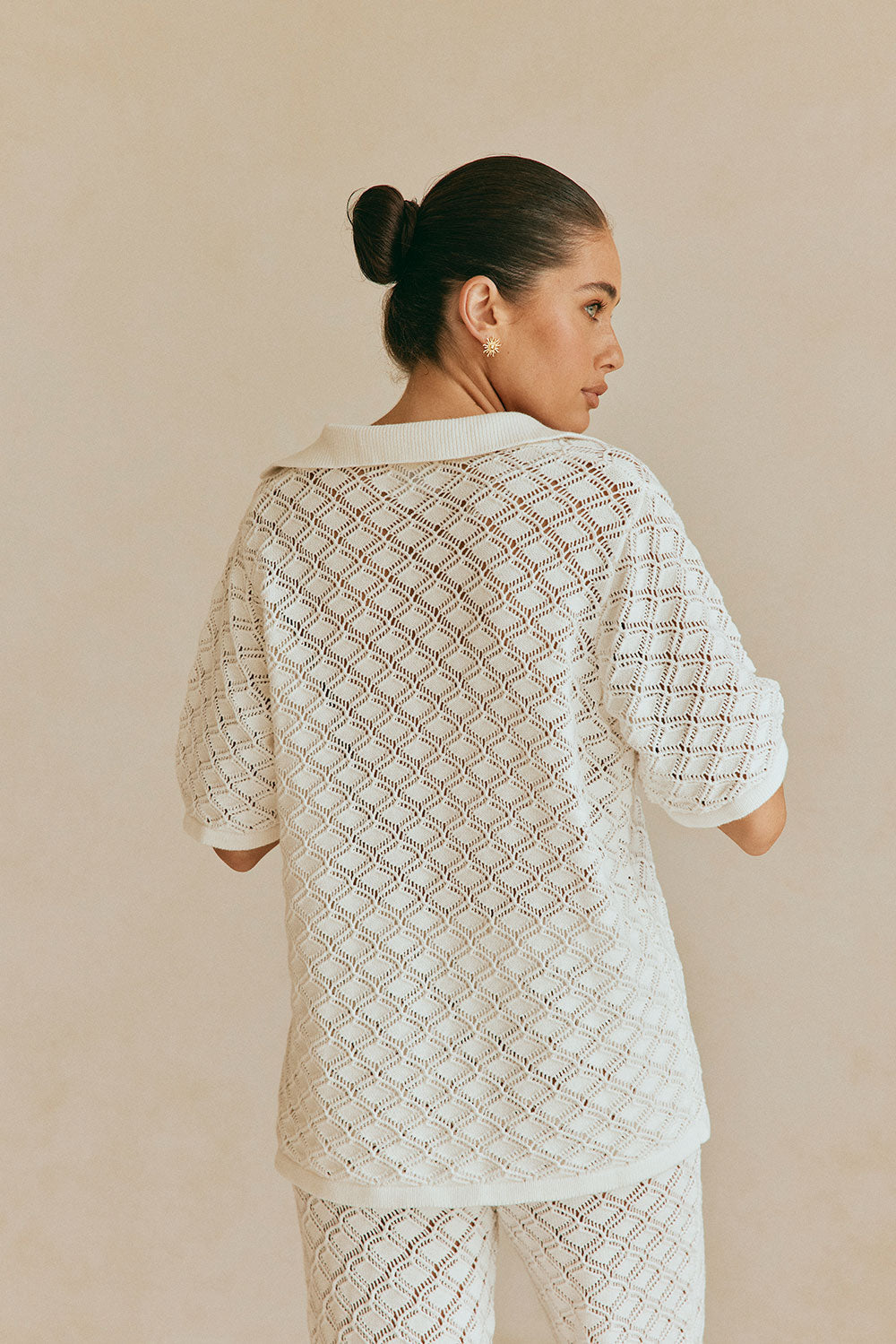 SAMPLE-Aya Top - White Knit