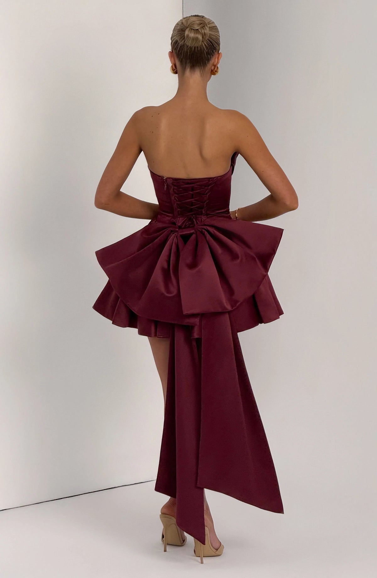 Trinity Mini Dress - Cherry Lacquer