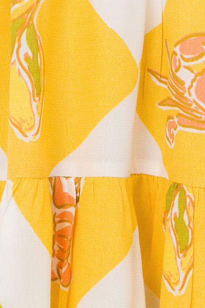 SAMPLE-Astyn Dress - Oceano Yellow