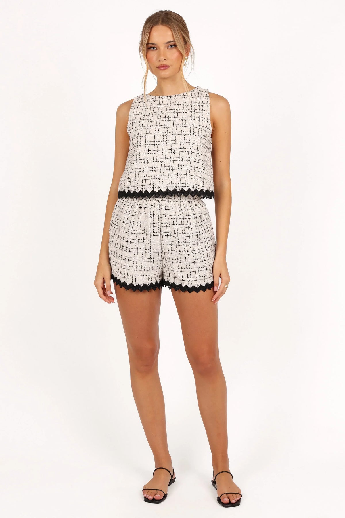 Elea Top - Black White
