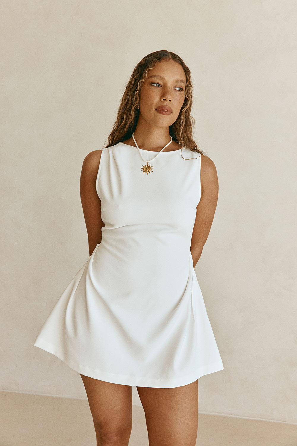 SAMPLE-Camellia Dress - White