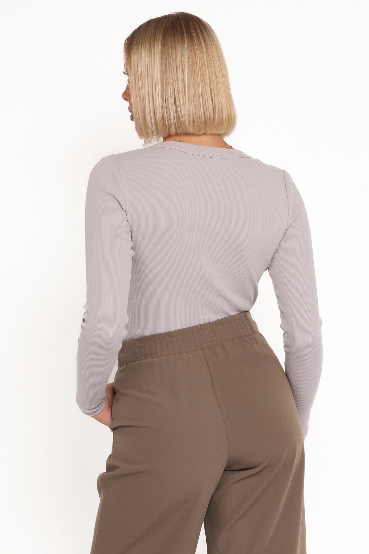 Cass Long Sleeve Top - Grey