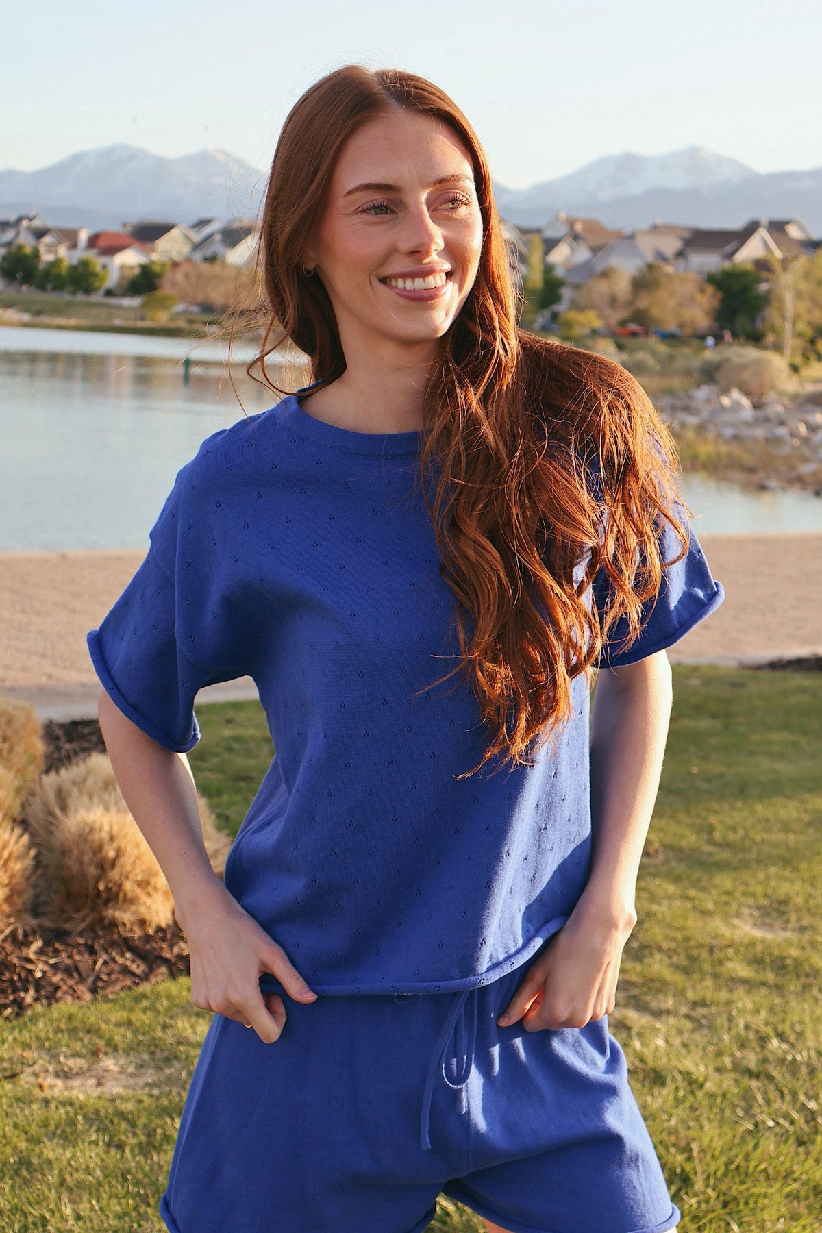 Andie Pointelle Knit Top