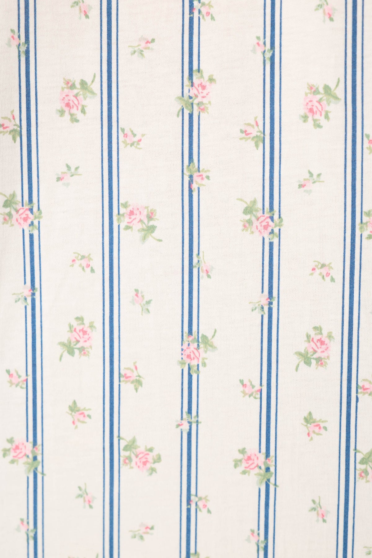 Cotton Jersey Stripes & Blooms Cropped PJ Set