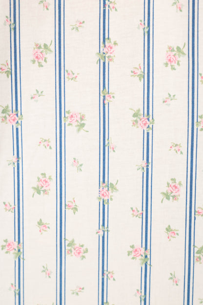 Cotton Jersey Stripes & Blooms Cropped PJ Set