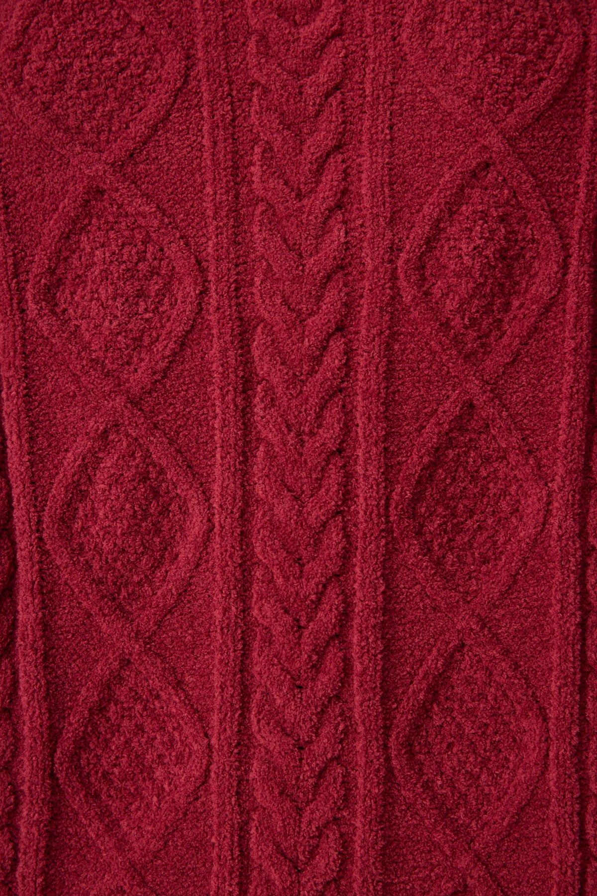 Chenille Cable Knit Port Slippers