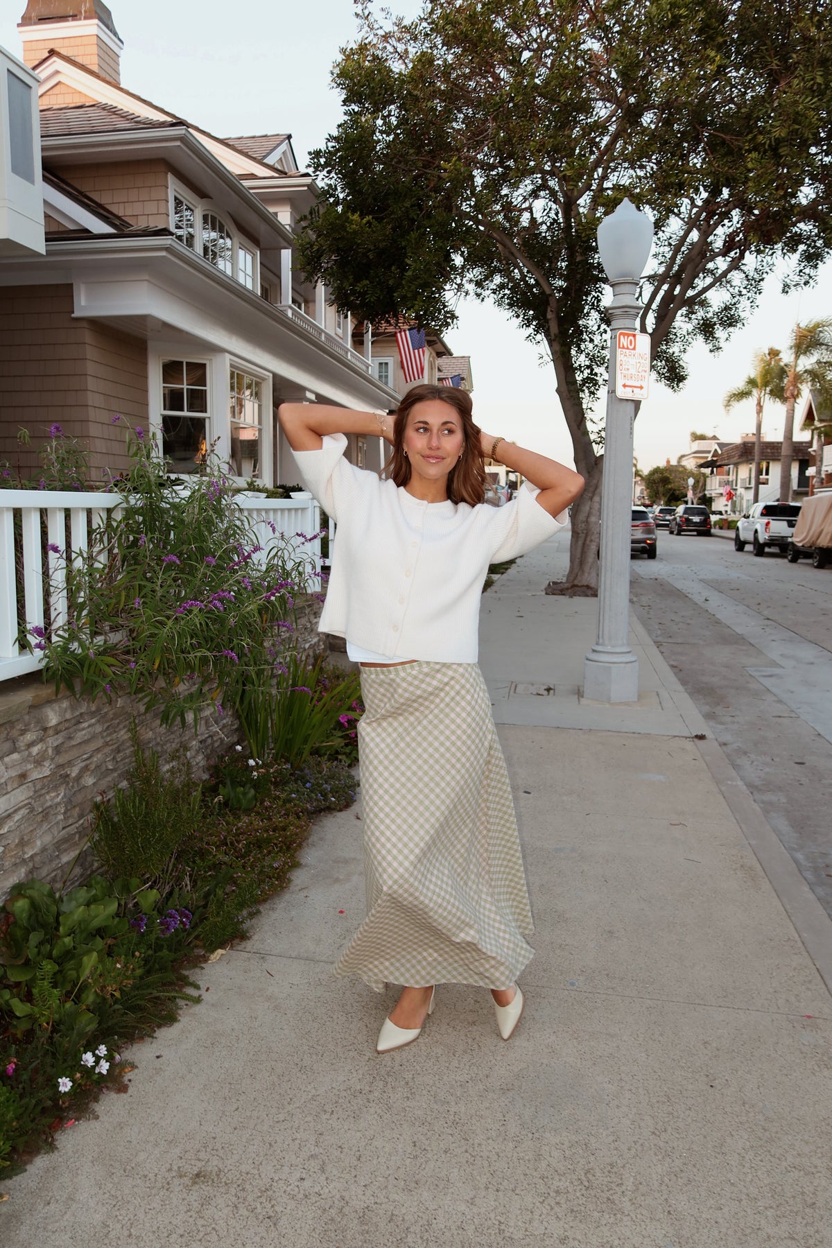 Adelaide Plaid Skirt in Pink