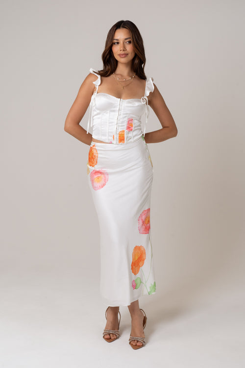 Juliana Two Piece Set - Corset Top & Skirt