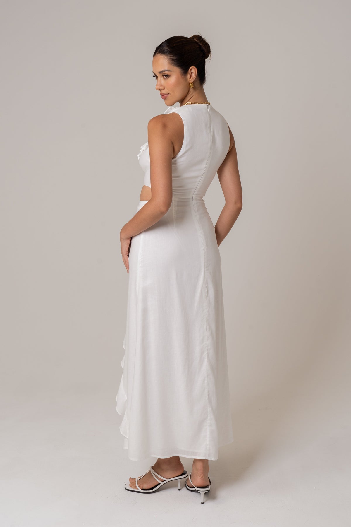 Alessia Summer Maxi Dress with Side Cut Outs