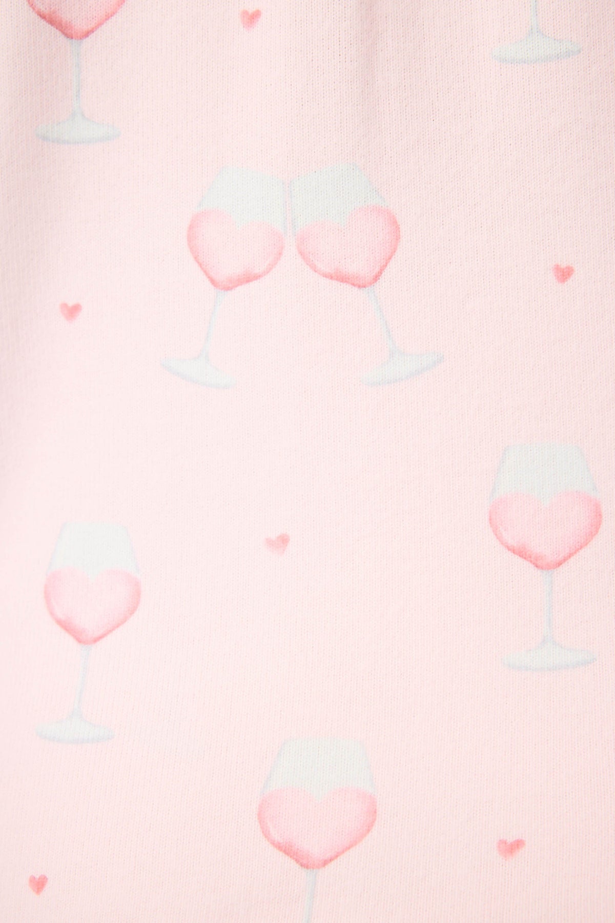Happy Hour Wine Glass Print 3-Piece Plus Size PJ Set