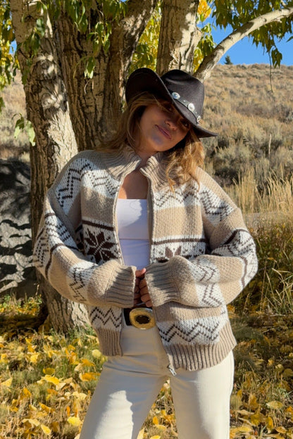 Jackson Hole Zip Up Sweater