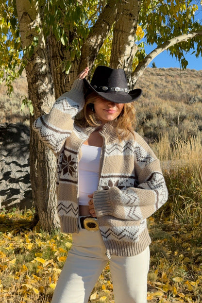 Jackson Hole Zip Up Sweater