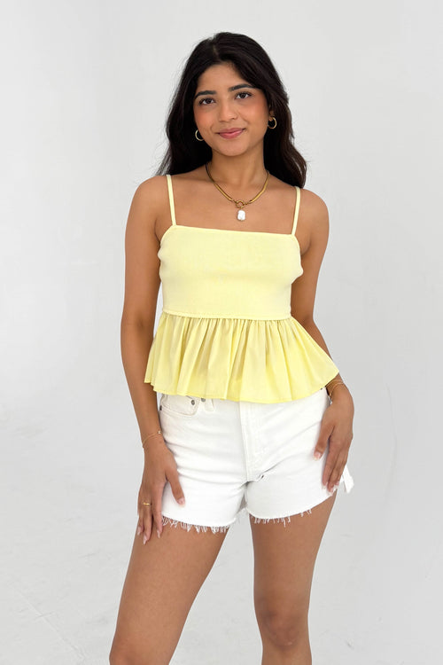 Izzy Top in Yellow