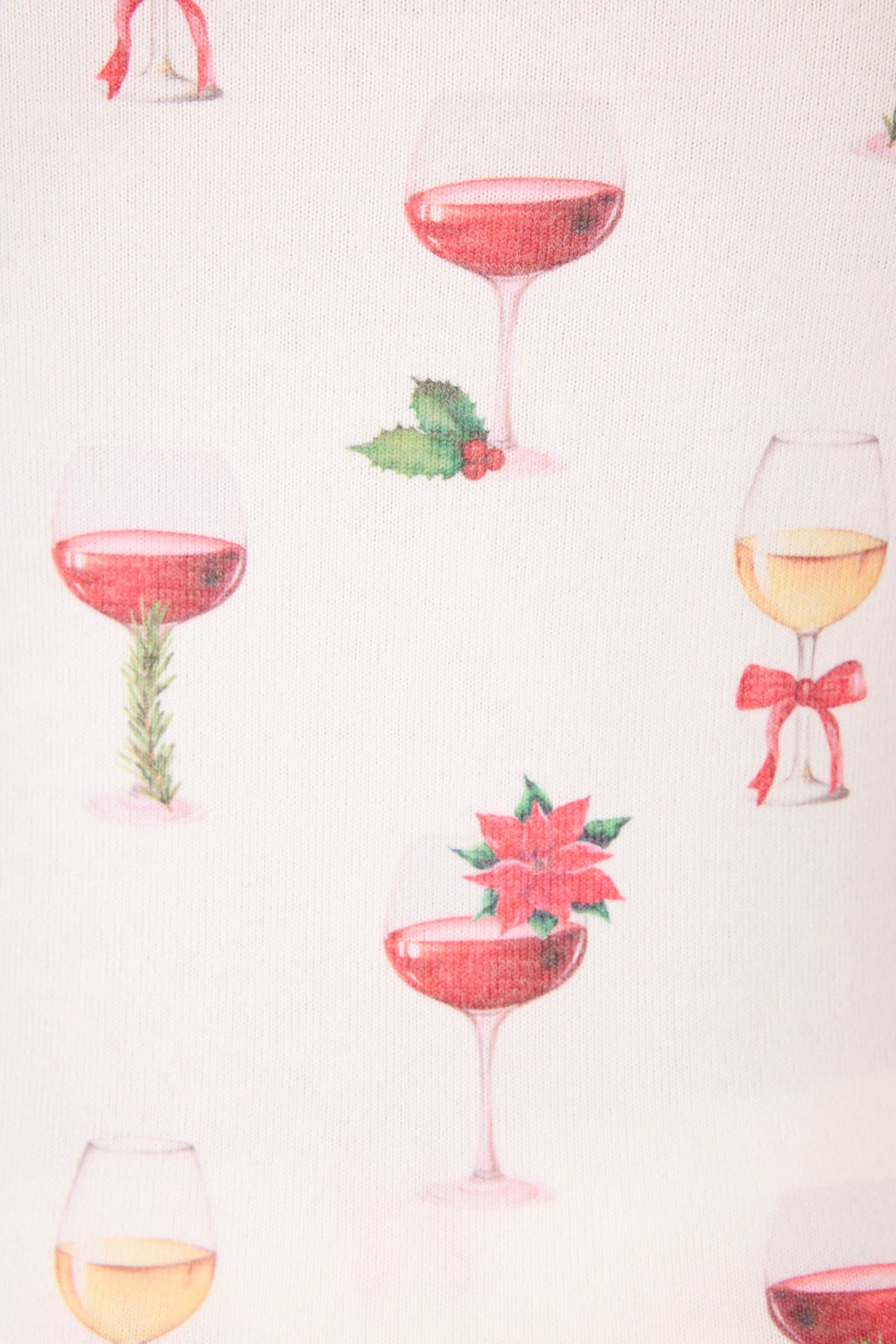 Let's Get Toasty Holiday Wine Print Shorts