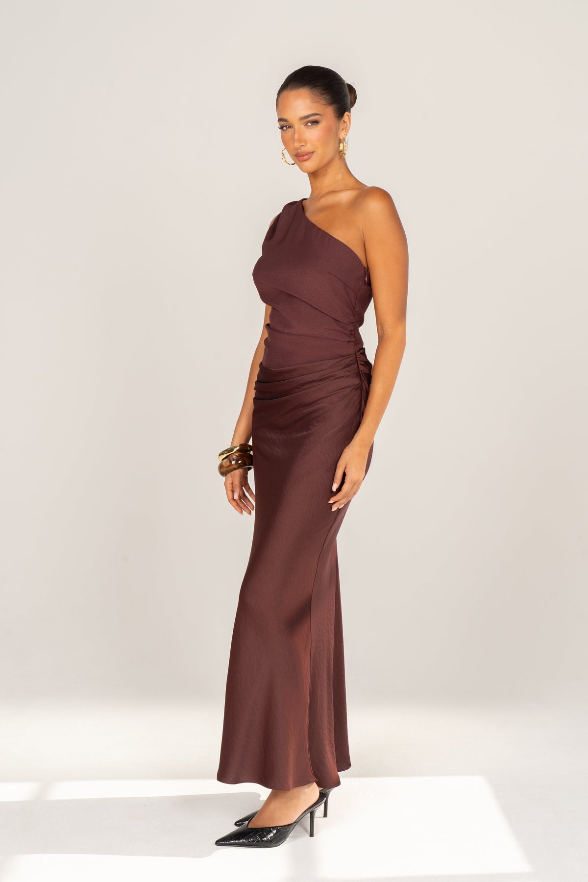 Mackenzie One-Shoulder Midi Dress