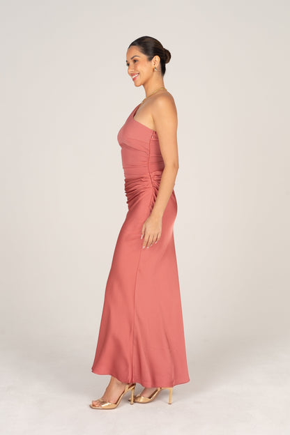 Mackenzie One-Shoulder Midi Dress