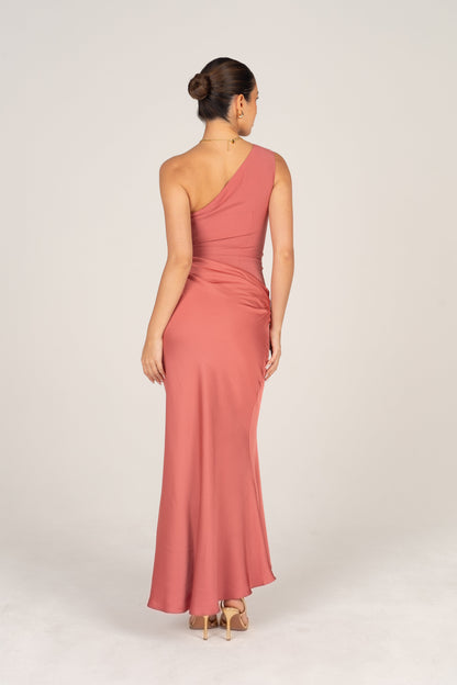 Mackenzie One-Shoulder Midi Dress