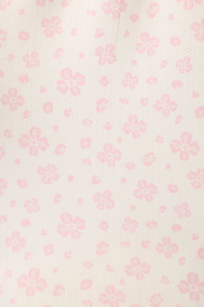 Pretty Petals Sweet Pink Floral Print 3-Piece PJ Set