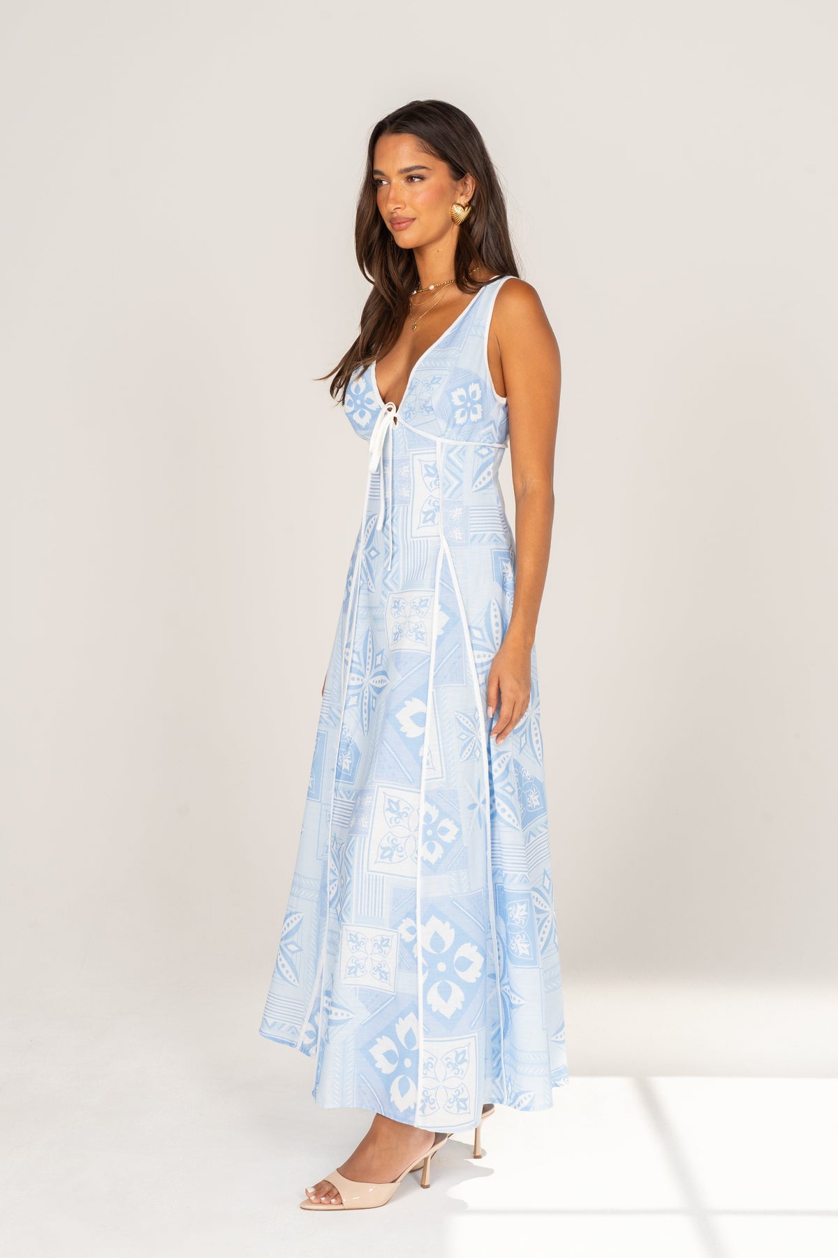 Quinley Print Sleeveless Maxi Dress