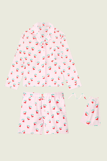 Afterparty Poplin Oh Cherry Short PJ Set