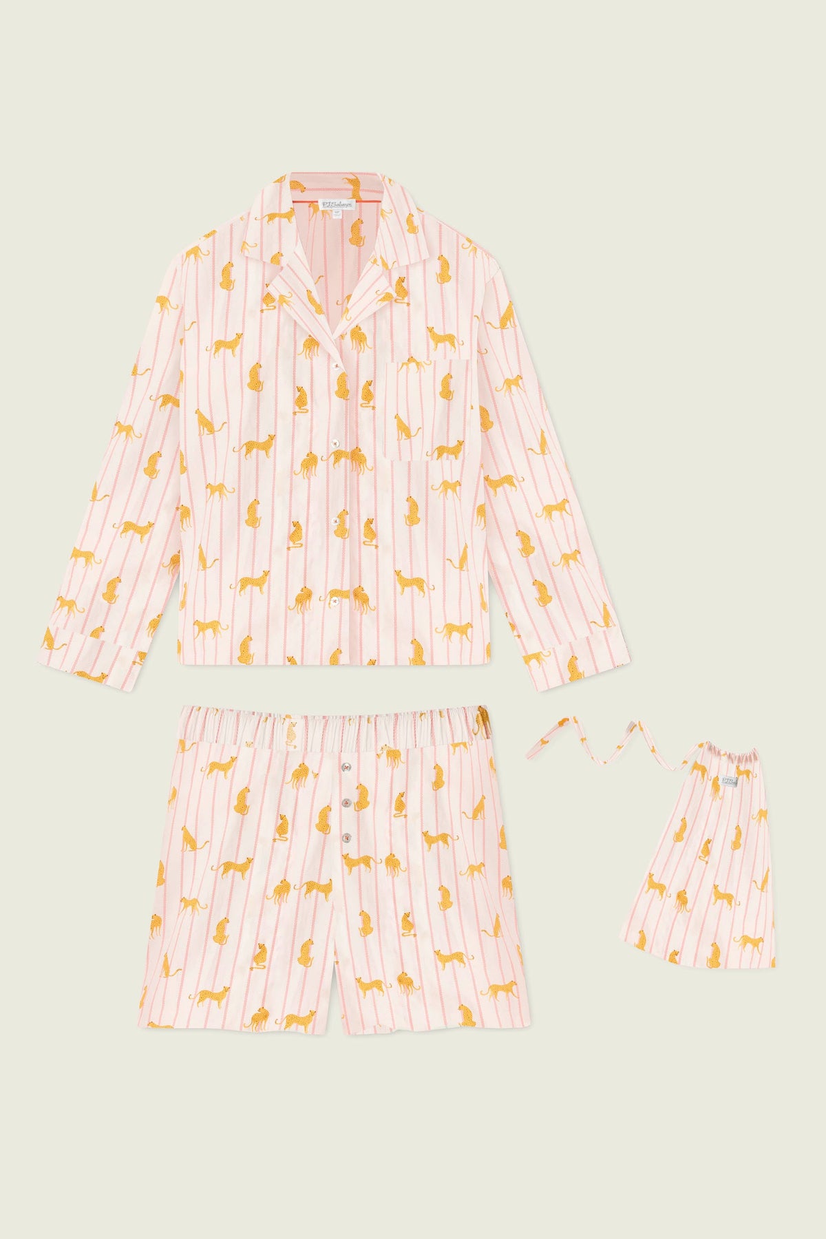 Afterparty Poplin Cheetah Charm Short PJ Set