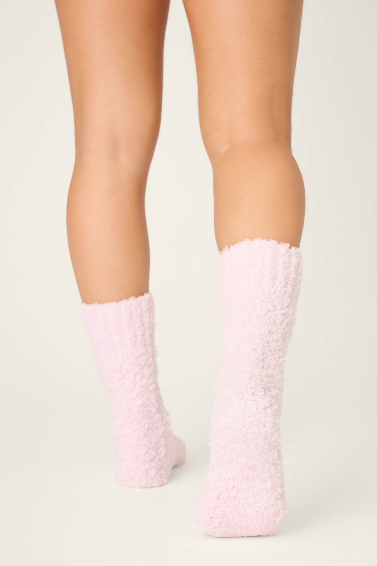Bundle Up Boucle Pink Crew Socks