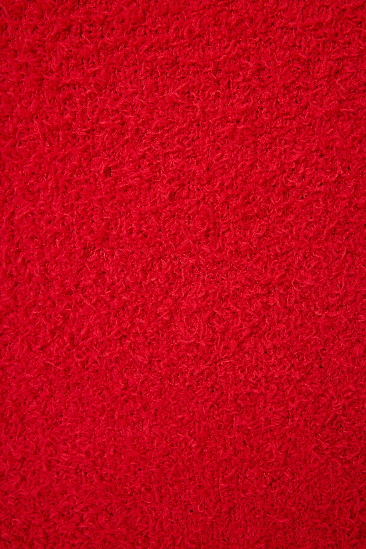 Bundle Up Boucle Red Long Sleeve Top