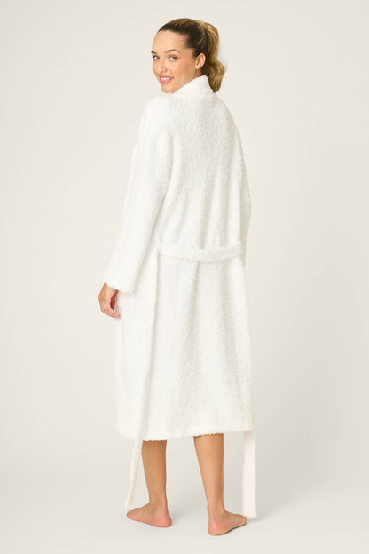 Bundle Up Boucle Ivory Robe