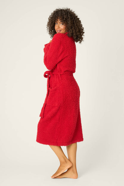 Bundle Up Boucle Red Robe
