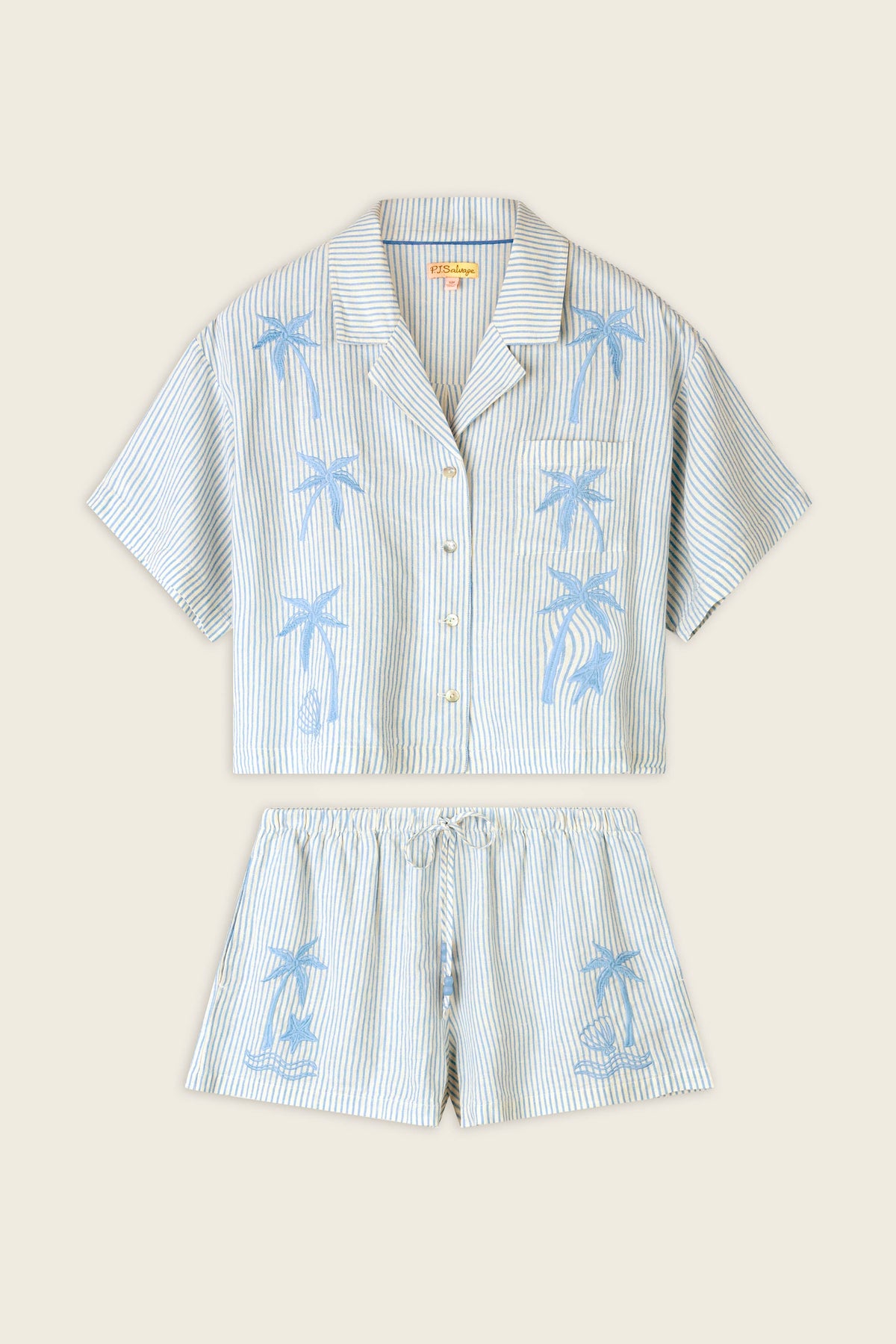 Ciao Babe Blue Riviera Short Set