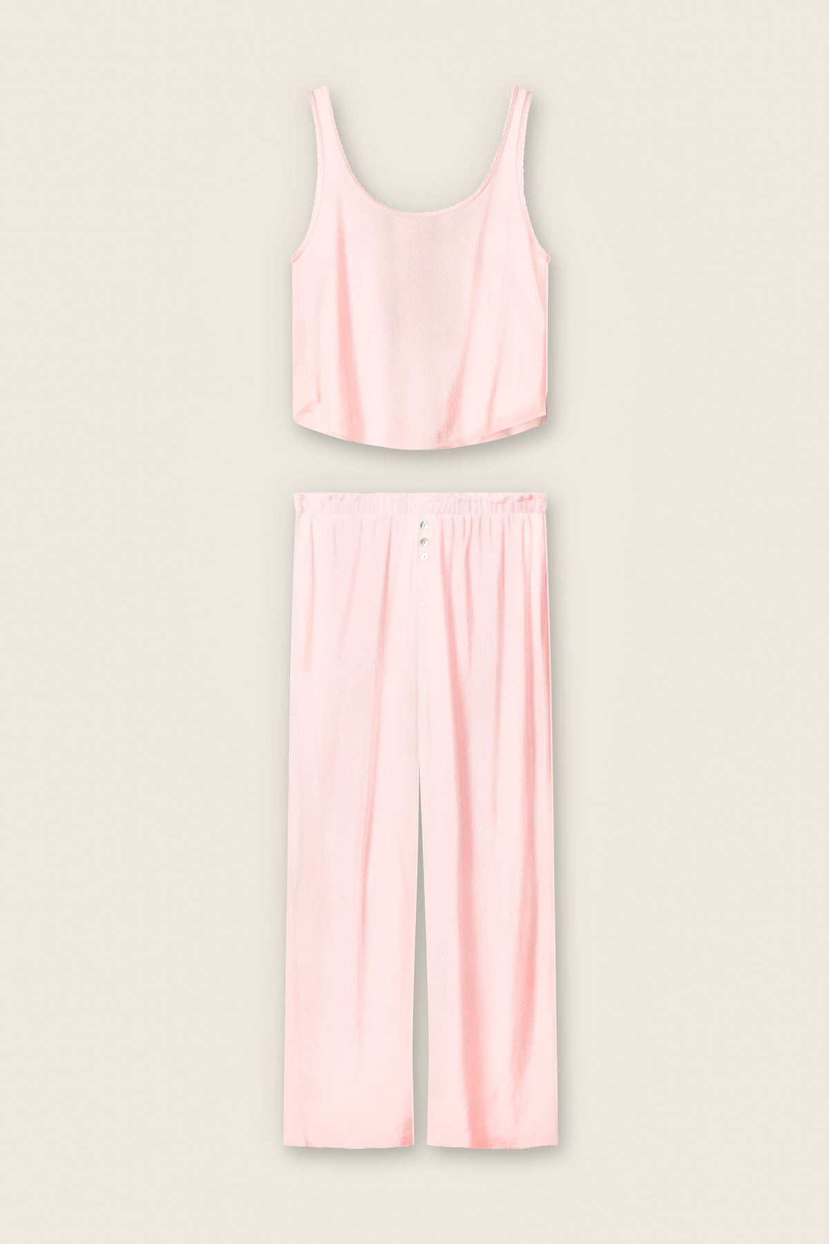 Pointelle Essentials Ballet Pink PJ  Set