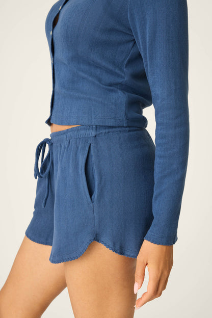 Pointelle Essentials Deep Sea Shorts