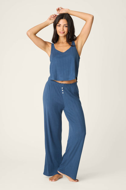 Pointelle Essentials Deep Sea Tank Top