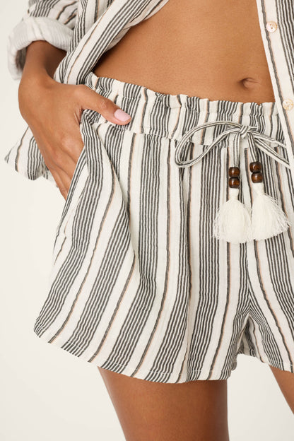 Sea You in St. Tropez Shoreline Stripe Short Set